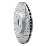 Dynamic Friction 2008-2017 Cadillac CTS Front Right Drilled & Slotted Geoperformance Rotor by Dynamic Friction Company 830-46027R