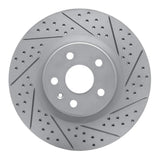 Dynamic Friction 2008-2017 Cadillac CTS Front Right Drilled & Slotted Geoperformance Rotor by Dynamic Friction Company 830-46027R