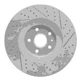 Dynamic Friction 2009-2015 Cadillac CTS Front Left Drilled & Slotted Geoperformance Rotor by Dynamic Friction Company 830-46029L