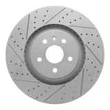 Dynamic Friction 2009-2015 Cadillac CTS Front Left Drilled & Slotted Geoperformance Rotor by Dynamic Friction Company 830-46029L