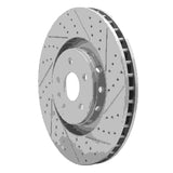 Dynamic Friction 2009-2015 Cadillac CTS Front Right Drilled & Slotted Geoperformance Rotor by Dynamic Friction Company 830-46029R