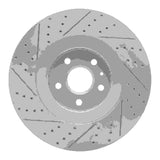 Dynamic Friction 2009-2015 Cadillac CTS Front Right Drilled & Slotted Geoperformance Rotor by Dynamic Friction Company 830-46029R