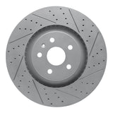 Dynamic Friction 2009-2015 Cadillac CTS Front Right Drilled & Slotted Geoperformance Rotor by Dynamic Friction Company 830-46029R