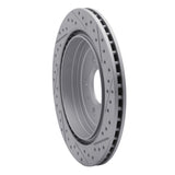 Dynamic Friction 2013-2019 Cadillac ATS Rear Left Drilled & Slotted Geoperformance Rotor by Dynamic Friction Company 830-46032L
