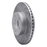Dynamic Friction 2013-2025 Cadillac ATS Front Left Drilled & Slotted Geoperformance Rotor by Dynamic Friction Company 830-46033L