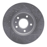 Dynamic Friction 2013-2025 Cadillac ATS Front Left Drilled & Slotted Geoperformance Rotor by Dynamic Friction Company 830-46033L