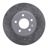 Dynamic Friction 2013-2025 Cadillac ATS Front Left Drilled & Slotted Geoperformance Rotor by Dynamic Friction Company 830-46033L