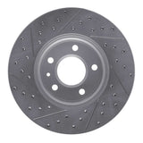 Dynamic Friction 2013-2025 Cadillac CT4 Front Right Drilled & Slotted Geoperformance Rotor by Dynamic Friction Company 830-46033R