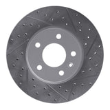 Dynamic Friction 2013-2025 Cadillac CT4 Front Right Drilled & Slotted Geoperformance Rotor by Dynamic Friction Company 830-46033R