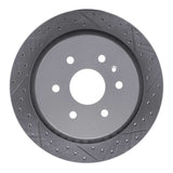 Dynamic Friction 2013-2019 Cadillac Xts Rear Right Drilled & Slotted Geoperformance Rotor by Dynamic Friction Company 830-46034R