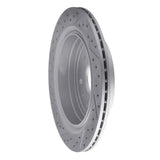 Dynamic Friction 2013-2019 Cadillac Xts Rear Right Drilled & Slotted Geoperformance Rotor by Dynamic Friction Company 830-46034R
