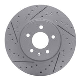 Dynamic Friction 2013-2025 Cadillac CT4 Front Left Drilled & Slotted Geoperformance Rotor by Dynamic Friction Company 830-46035L