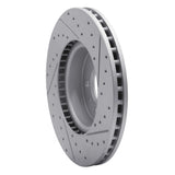 Dynamic Friction 2013-2025 Cadillac CT4 Front Left Drilled & Slotted Geoperformance Rotor by Dynamic Friction Company 830-46035L
