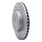 Dynamic Friction 2013-2025 Cadillac ATS Front Right Drilled & Slotted Geoperformance Rotor by Dynamic Friction Company 830-46035R