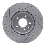 Dynamic Friction 2013-2025 Cadillac ATS Front Right Drilled & Slotted Geoperformance Rotor by Dynamic Friction Company 830-46035R