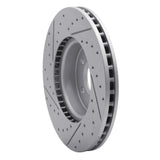 Dynamic Friction 2013-2025 Cadillac ATS Front Right Drilled & Slotted Geoperformance Rotor by Dynamic Friction Company 830-46035R