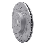 Dynamic Friction 2014-2025 Cadillac CT5 Front Left Drilled & Slotted Geoperformance Rotor by Dynamic Friction Company 830-46036L
