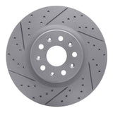 Dynamic Friction 2014-2025 Cadillac CT5 Front Left Drilled & Slotted Geoperformance Rotor by Dynamic Friction Company 830-46036L
