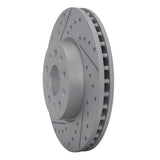 Dynamic Friction 2014-2020 Cadillac CTS Front Left Drilled & Slotted Geoperformance Rotor by Dynamic Friction Company 830-46038L
