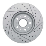 Dynamic Friction 2014-2020 Cadillac CTS Front Left Drilled & Slotted Geoperformance Rotor by Dynamic Friction Company 830-46038L