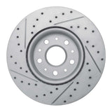 Dynamic Friction 2014-2020 Cadillac CTS Front Right Drilled & Slotted Geoperformance Rotor by Dynamic Friction Company 830-46038R