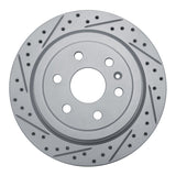 Dynamic Friction 2010-2016 Cadillac Srx Rear Left Drilled & Slotted Geoperformance Rotor by Dynamic Friction Company 830-46045L