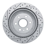 Dynamic Friction 2010-2016 Cadillac Srx Rear Right Drilled & Slotted Geoperformance Rotor by Dynamic Friction Company 830-46045R