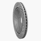 Dynamic Friction 2010-2016 Cadillac Srx Rear Right Drilled & Slotted Geoperformance Rotor by Dynamic Friction Company 830-46045R