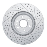 Dynamic Friction 2010-2016 Cadillac Srx Front Left Drilled & Slotted Geoperformance Rotor by Dynamic Friction Company 830-46046L