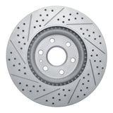 Dynamic Friction 2010-2016 Cadillac Srx Front Right Drilled & Slotted Geoperformance Rotor by Dynamic Friction Company 830-46046R