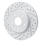 Dynamic Friction 2019-2025 Buick Envision Rear Left Drilled & Slotted Geoperformance Rotor by Dynamic Friction Company 830-46062L