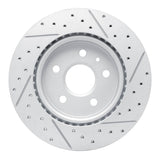 Dynamic Friction 2019-2025 Buick Envision Rear Left Drilled & Slotted Geoperformance Rotor by Dynamic Friction Company 830-46062L