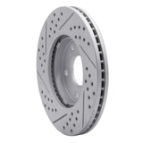 Dynamic Friction 2006-2011 Chevrolet Hhr Front Left Drilled & Slotted Geoperformance Rotor by Dynamic Friction Company 830-47033L