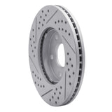 Dynamic Friction 2006-2011 Chevrolet Hhr Front Right Drilled & Slotted Geoperformance Rotor by Dynamic Friction Company 830-47033R