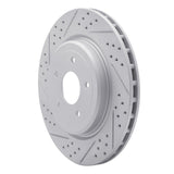Dynamic Friction 2006-2013 Chevrolet Corvette Rear Left Drilled & Slotted Geoperformance Rotor by Dynamic Friction Company 830-47035L
