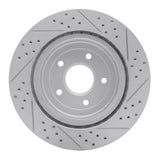 Dynamic Friction 2006-2013 Chevrolet Corvette Rear Left Drilled & Slotted Geoperformance Rotor by Dynamic Friction Company 830-47035L