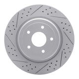 Dynamic Friction 2006-2013 Chevrolet Corvette Rear Left Drilled & Slotted Geoperformance Rotor by Dynamic Friction Company 830-47035L