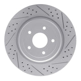 Dynamic Friction 2006-2013 Chevrolet Corvette Rear Right Drilled & Slotted Geoperformance Rotor by Dynamic Friction Company 830-47035R