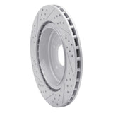 Dynamic Friction 2006-2013 Chevrolet Corvette Rear Right Drilled & Slotted Geoperformance Rotor by Dynamic Friction Company 830-47035R
