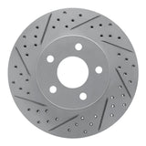 Dynamic Friction 2007-2010 Chevrolet Cobalt Front Left Drilled & Slotted Geoperformance Rotor by Dynamic Friction Company 830-47036L