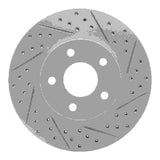 Dynamic Friction 2007-2010 Chevrolet Cobalt Front Right Drilled & Slotted Geoperformance Rotor by Dynamic Friction Company 830-47036R