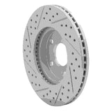 Dynamic Friction 2007-2010 Chevrolet Cobalt Front Right Drilled & Slotted Geoperformance Rotor by Dynamic Friction Company 830-47036R