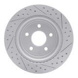 Dynamic Friction 2008-2010 Chevrolet Cobalt Rear Left Drilled & Slotted Geoperformance Rotor by Dynamic Friction Company 830-47038L