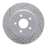 Dynamic Friction 2008-2010 Chevrolet Cobalt Rear Left Drilled & Slotted Geoperformance Rotor by Dynamic Friction Company 830-47038L