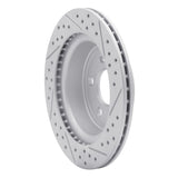 Dynamic Friction 2008-2010 Chevrolet Cobalt Rear Left Drilled & Slotted Geoperformance Rotor by Dynamic Friction Company 830-47038L