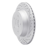 Dynamic Friction 2008-2010 Chevrolet Cobalt Rear Right Drilled & Slotted Geoperformance Rotor by Dynamic Friction Company 830-47038R
