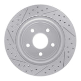 Dynamic Friction 2008-2010 Chevrolet Cobalt Rear Right Drilled & Slotted Geoperformance Rotor by Dynamic Friction Company 830-47038R