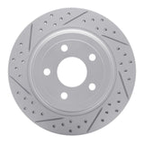 Dynamic Friction 2008-2010 Chevrolet Cobalt Rear Right Drilled & Slotted Geoperformance Rotor by Dynamic Friction Company 830-47038R
