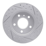 Dynamic Friction 2004-2016 Buick Lacrosse Rear Left Drilled & Slotted Geoperformance Rotor by Dynamic Friction Company 830-47042L