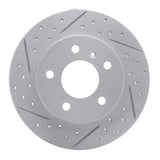 Dynamic Friction 2004-2016 Buick Lacrosse Rear Left Drilled & Slotted Geoperformance Rotor by Dynamic Friction Company 830-47042L